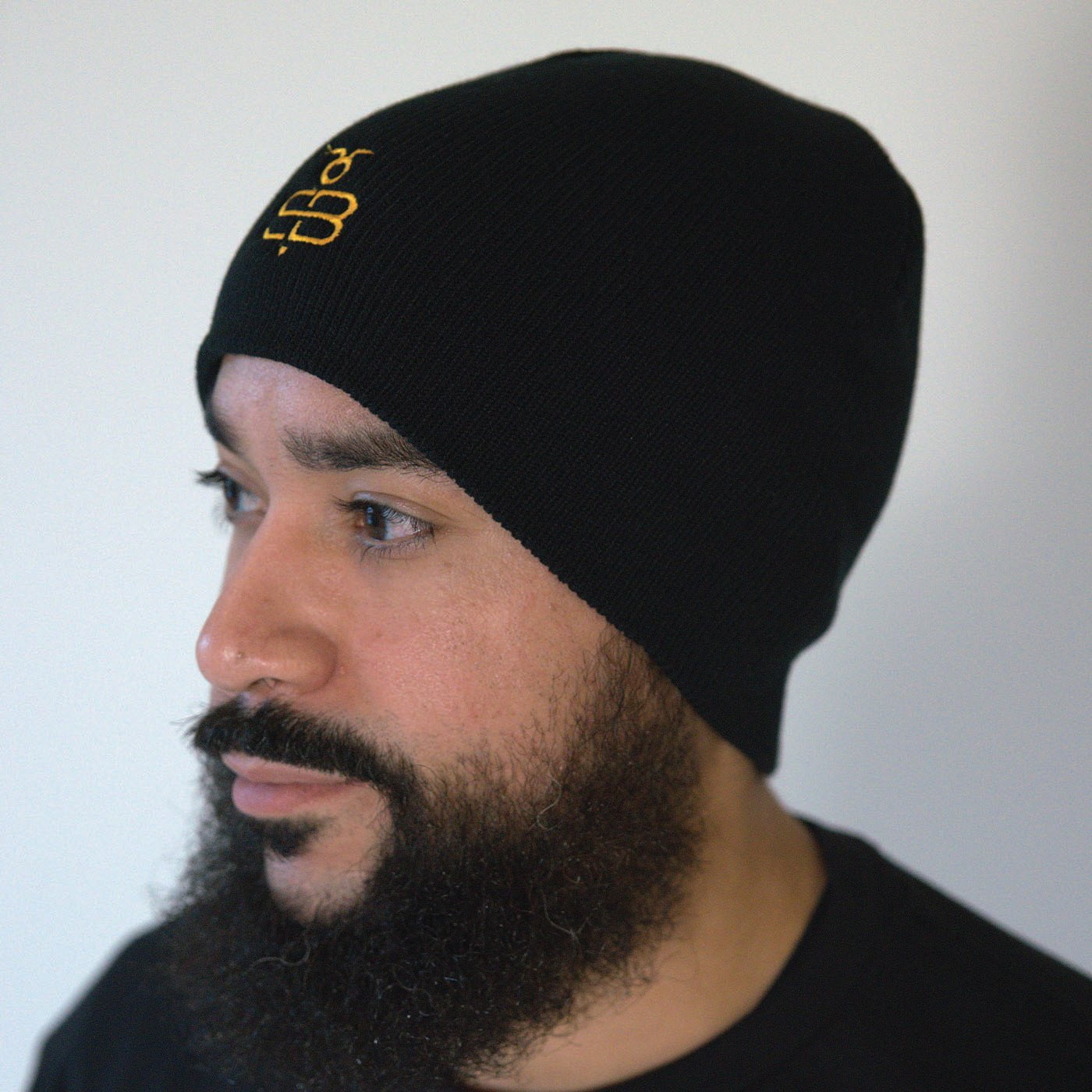 Black Beanie with Gold SB Insignia